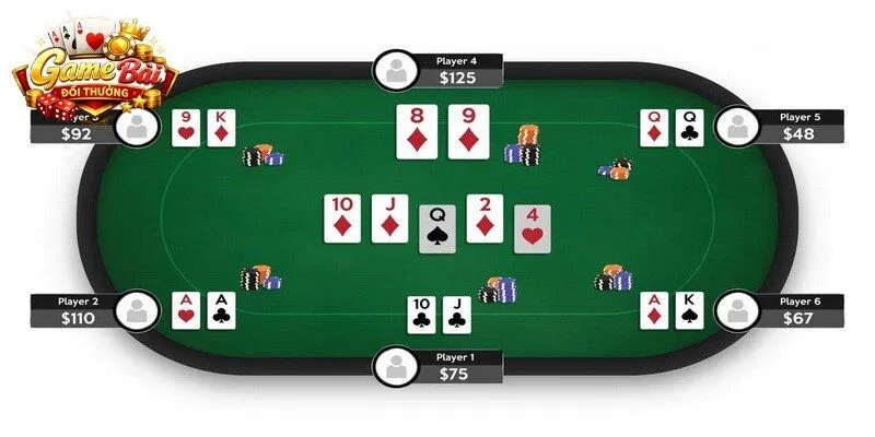 Tất cả biến thể poker đều sử dụng bộ bài tây 52 lá tiêu chuẩn