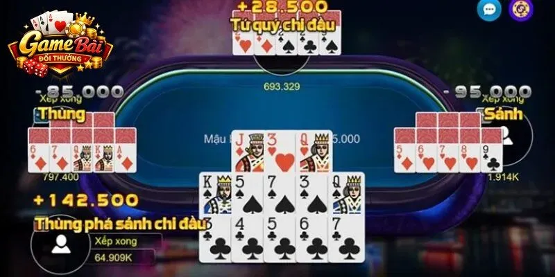 Một số lưu ý quan trọng khi xếp bài Mậu Binh