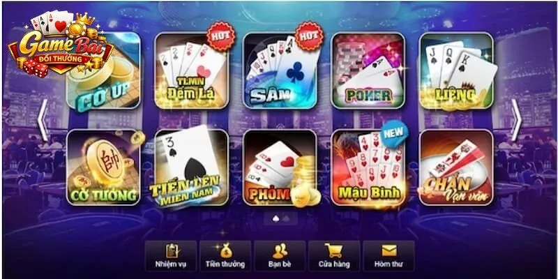 Top 4 game bài đổi thưởng đáng chơi 2026 tại cổng game