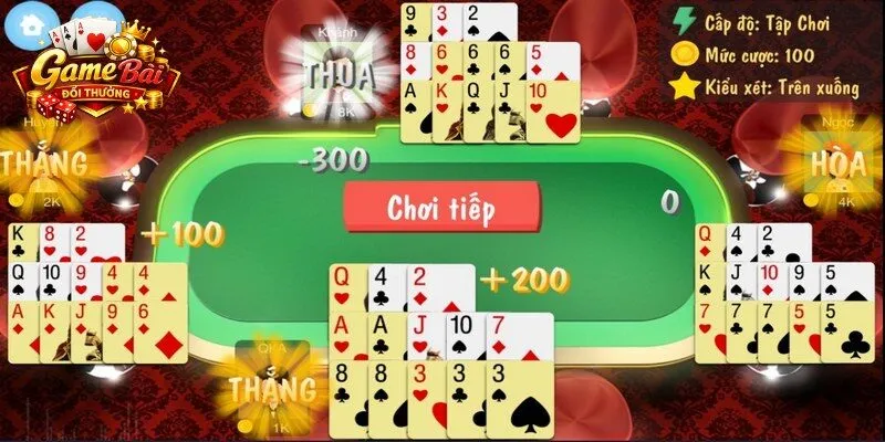 Quy tắc xếp bài và tính điểm cơ bản trong game bài mậu binh