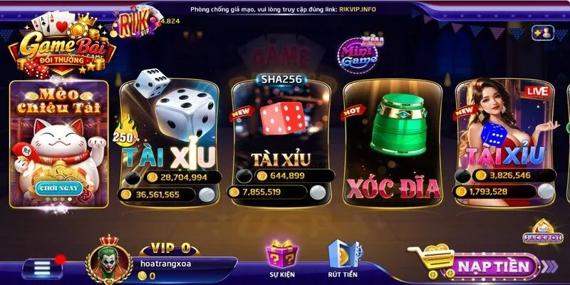 Giới thiệu tổng quan về sân chơi đổi thưởng Rikvip