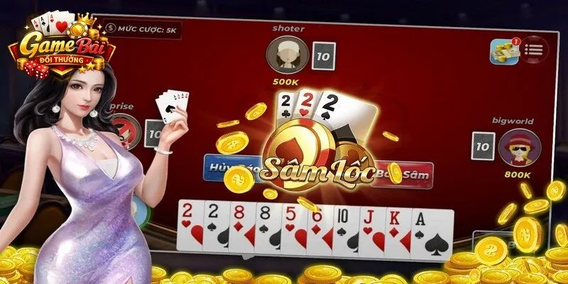 Sâm lốc vốn là trò chơi sử dụng bộ bài Tây 52 lá tiêu chuẩn